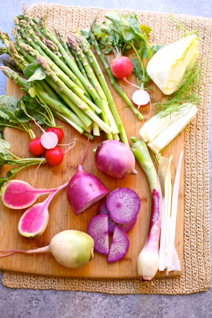 ROASTED SPRING VEGETABLES WITH VINAIGRETTE - Studio Delicious